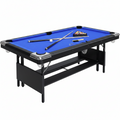 6 or 7 Ft Billiards Table, Portable Billiards Tables, Pool Tables for Full Size, Pool Table Set for Family Game Room, Adult Rrec Room, Basements, Man Cave or Garage