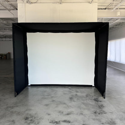 Golf Simulator Enclosure Kit – Choose 8X8 Ft, 10X8 Ft, or 12X8 Ft – Complete Frame + Enclosure + HD Impact Screen (Home Indoor/Outdoor Practice)