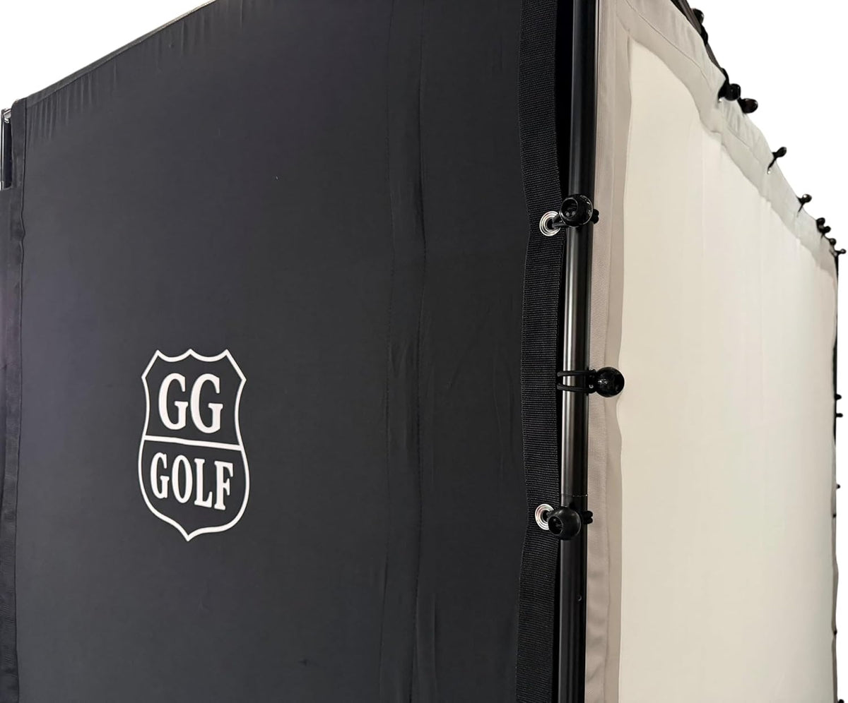 Golf Simulator Enclosure Kit – Choose 8X8 Ft, 10X8 Ft, or 12X8 Ft – Complete Frame + Enclosure + HD Impact Screen (Home Indoor/Outdoor Practice)