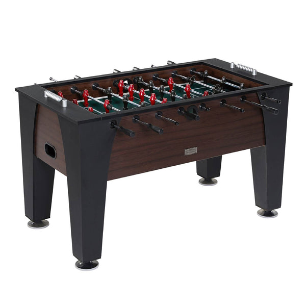 58” Richmond Foosball Table Competition Size, Soccer, Accessories Included, Brown/Black by