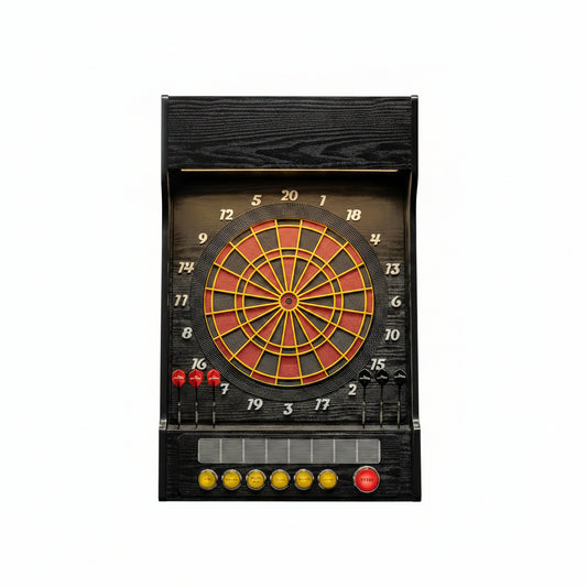 Cricket Pro Dartcade Electronic Dartboard Set, 15.5” Regulation Soft Tip Board, Arcade‑Style LED Scoring, Voice Callouts, 41 Games/323 Variations, up to 16 Players