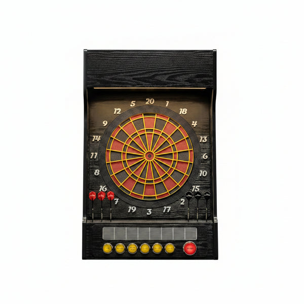 Cricket Pro Dartcade Electronic Dartboard Set, 15.5” Regulation Soft Tip Board, Arcade‑Style LED Scoring, Voice Callouts, 41 Games/323 Variations, up to 16 Players