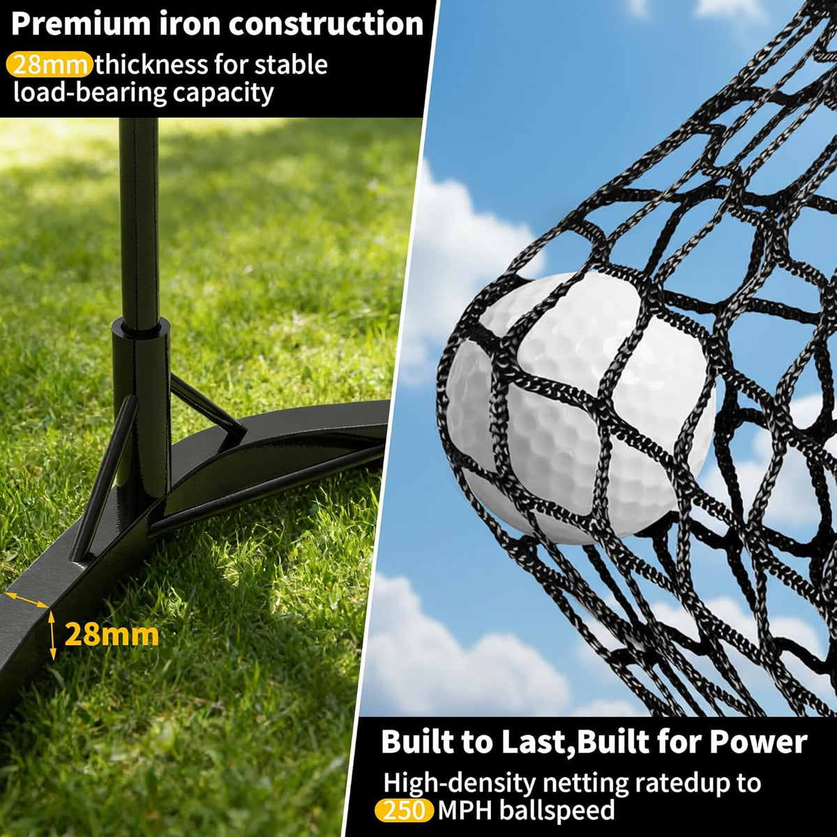 Golf Net,Golf Impact Screen,Golf Simulator Enclosure,11X8Ft Golf Hitting Cage,Equipped with Blank Simulator Screen and Green Target Cloth(Projector Not Included)