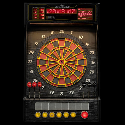 Cricket Pro Dartcade Electronic Dartboard Set, 15.5” Regulation Soft Tip Board, Arcade‑Style LED Scoring, Voice Callouts, 41 Games/323 Variations, up to 16 Players