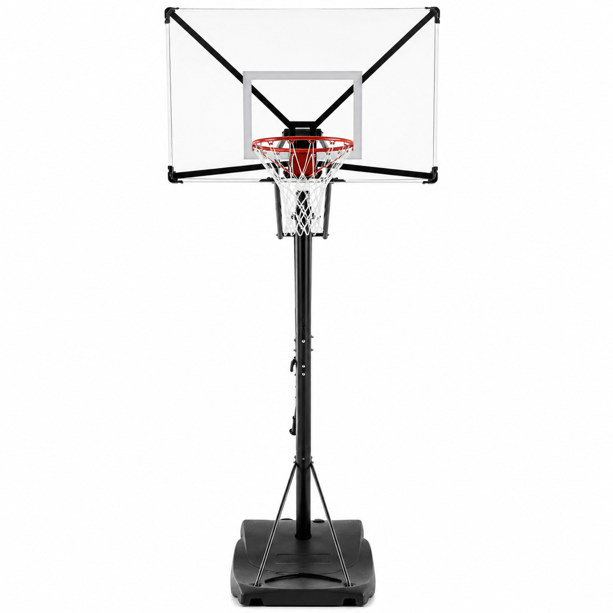 Adjustable Portable Outdoor Basketball Hoop with Steel Base
