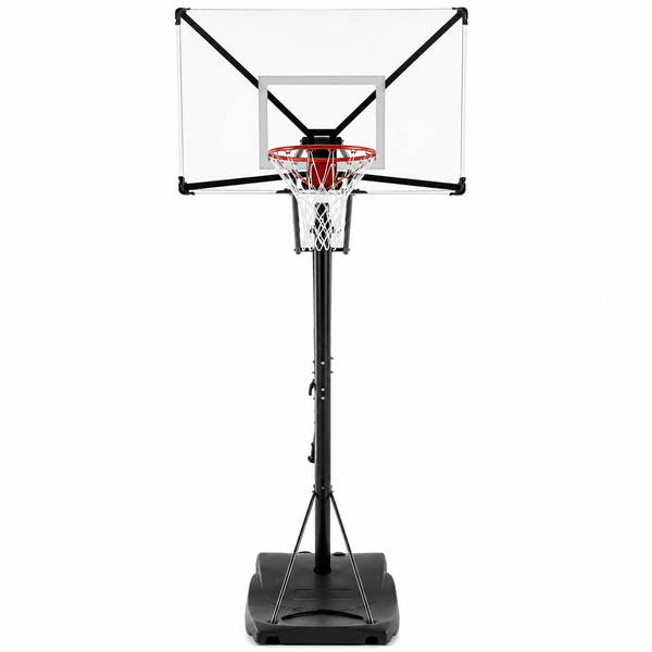 Adjustable Portable Outdoor Basketball Hoop with Steel Base