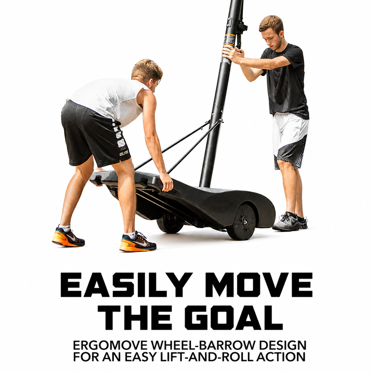 Adjustable Portable Outdoor Basketball Hoop with Steel Base