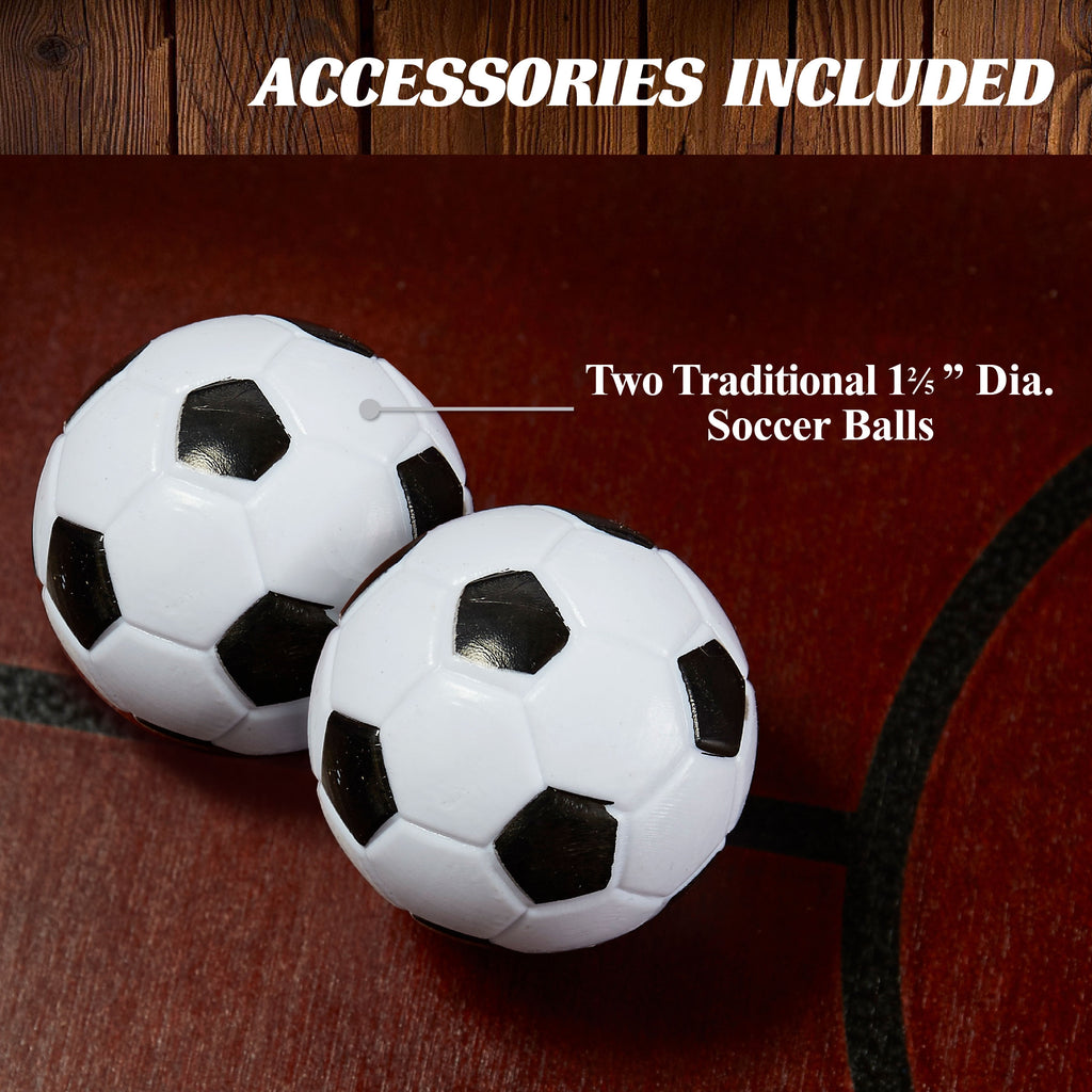 42” Foosball Coffee Table, Soccer, Accessories Included by