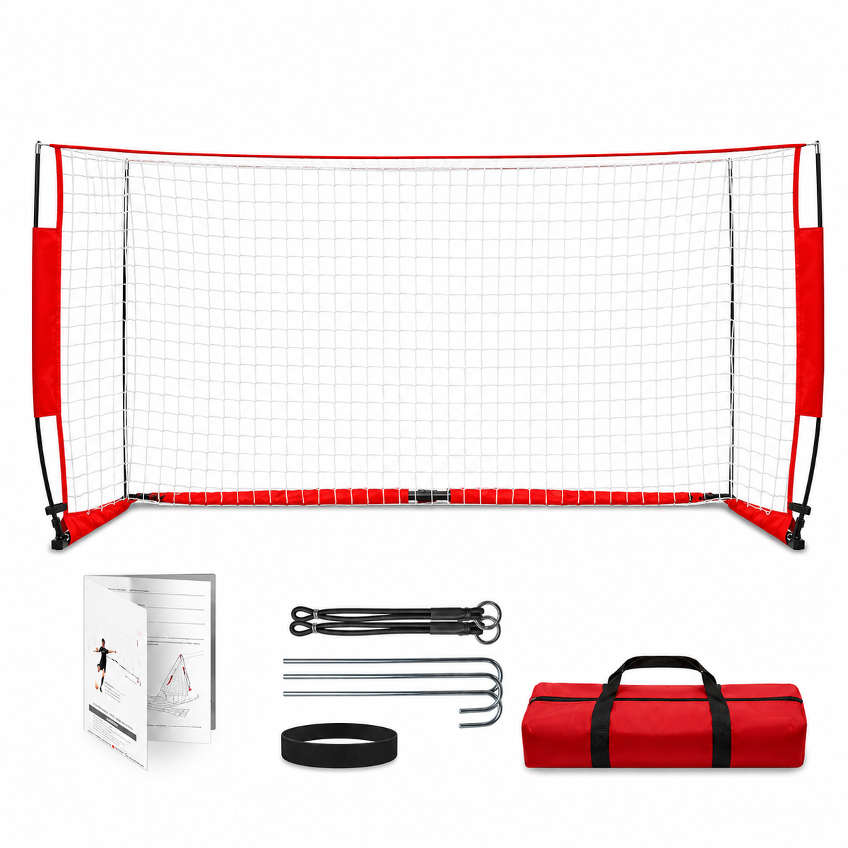 12 x 6 FT Portable Futsal Soccer Goal with Carrying Bag