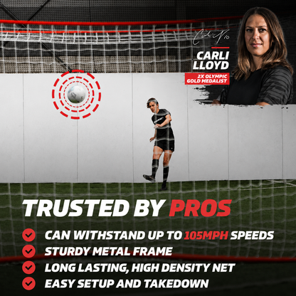 12 x 6 FT Portable Futsal Soccer Goal with Carrying Bag