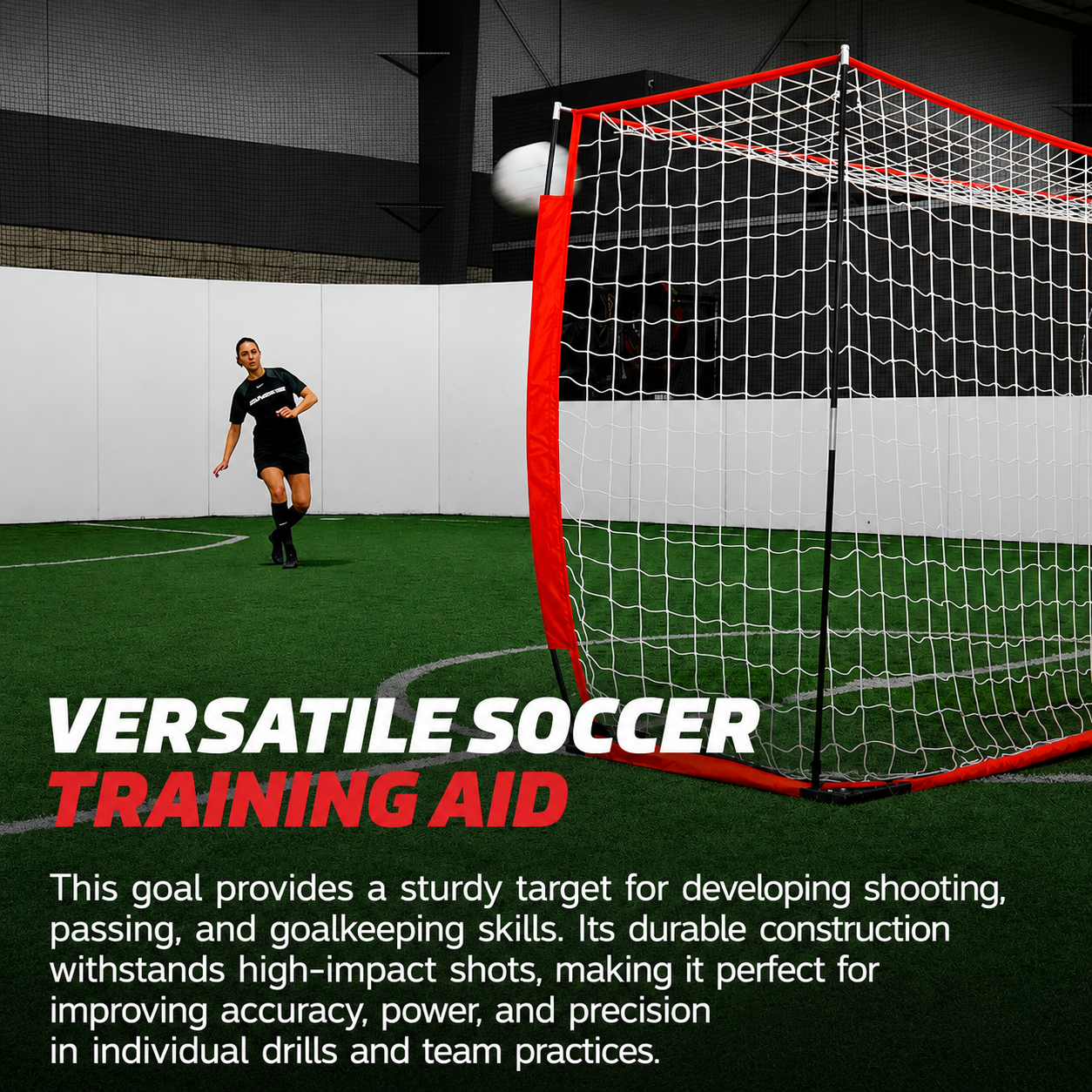 12 x 6 FT Portable Futsal Soccer Goal with Carrying Bag