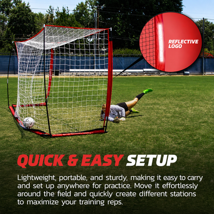 12 x 6 FT Portable Futsal Soccer Goal with Carrying Bag
